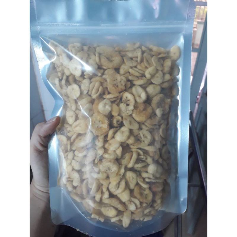 Bán sỉ 3Kg chuối sấy nhỏ như hình thơm giòn - Đóng gói 11 túi Zipper bạc