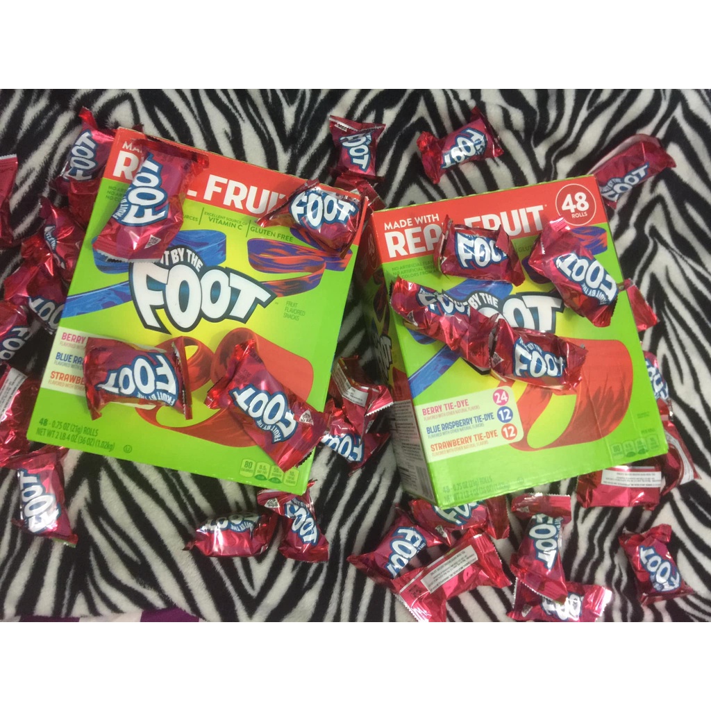 Kẹo dẻo Foot - 48 cuộn/thùng - USA