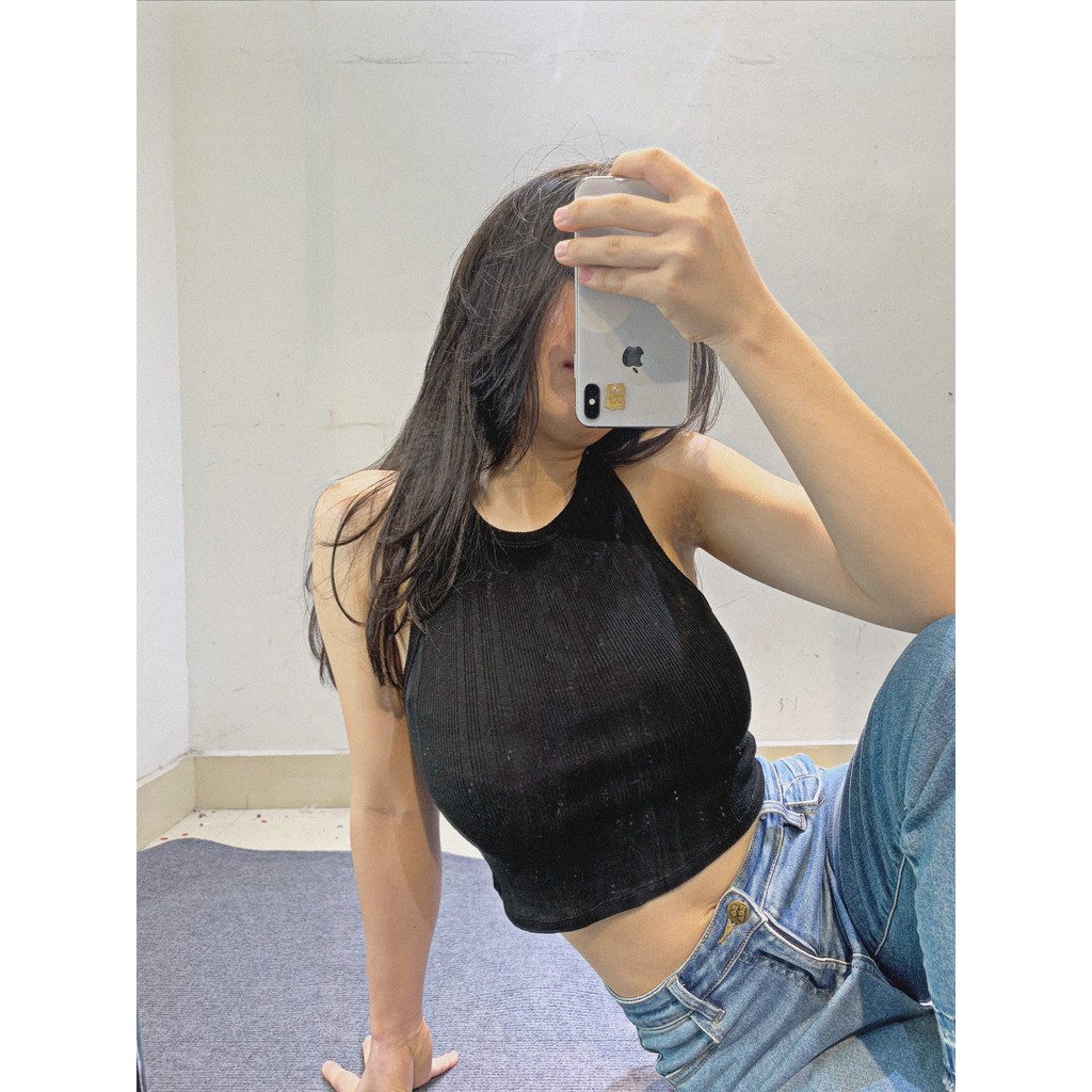 ⭐️Xả Hàng⭐️ Áo Croptop nữ chất cotton, áo ba lỗ cộc tay nữ vải co giãn 4 chiều.