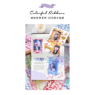 Sticker ruy băng trang trí sổ