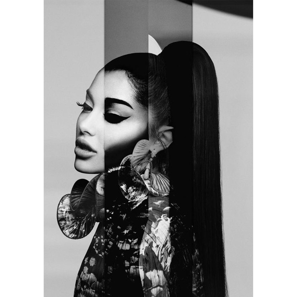 [ ARIANA GRANDE ] Wall Collage dán tường trang trí decor phòng ngủ - ca sĩ USUK Ariana Grande - theme trắng đen