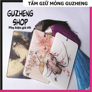 Thẻ dán Móng Guzheng đẹp giá tốt, tấm giữ móng và keo cho đàn cổ tranh, tỳ bà