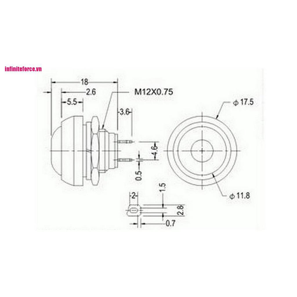 Vòng Tròn Chống Thấm Nước Nhiều Màu 12mm
