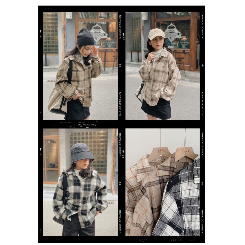 Áo sơ mi dạ kẻ SA395 1994closet