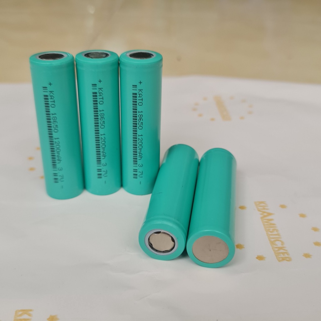 Pin 18650 1200mah chính hãng KATO pin tông đơ, quạt mini, đèn tích điện