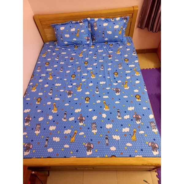 Bộ ga chun Hàn Quốc kèm 2 vỏ gối nằm cao cấp | BigBuy360 - bigbuy360.vn