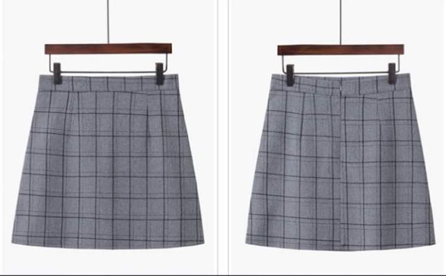 [HÀNG SẴN] Chân váy caro công sở, dạo phố _ 2 màu hồng, xám [MUA 1 TẶNG 1] | BigBuy360 - bigbuy360.vn