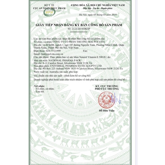 (Mẫu mới) - Vitamin E Healthy Care 200 viên Úc