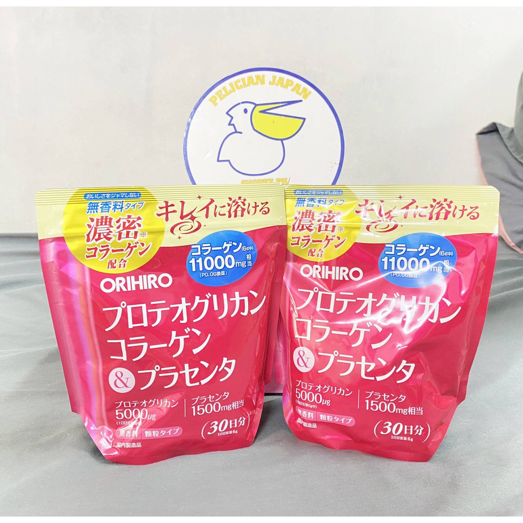 [Mã 77FMCGSALE giảm 8% đơn 500K] Bột Collagen Proteoglycan nhau thai heo 11000mg Orihiro 180g | BigBuy360 - bigbuy360.vn