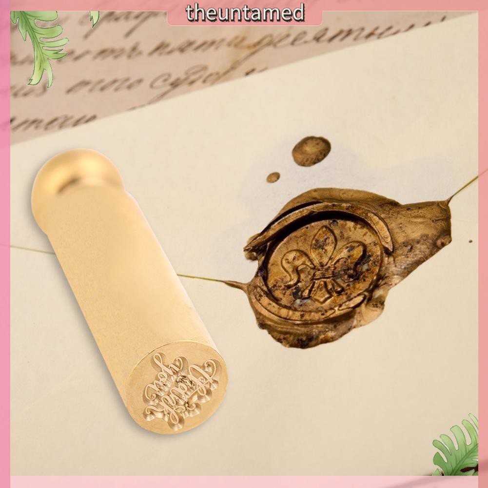Con dấu đóng sáp in chữ Thank You dùng trang trí album thủ công DIY / bìa thư đám cưới