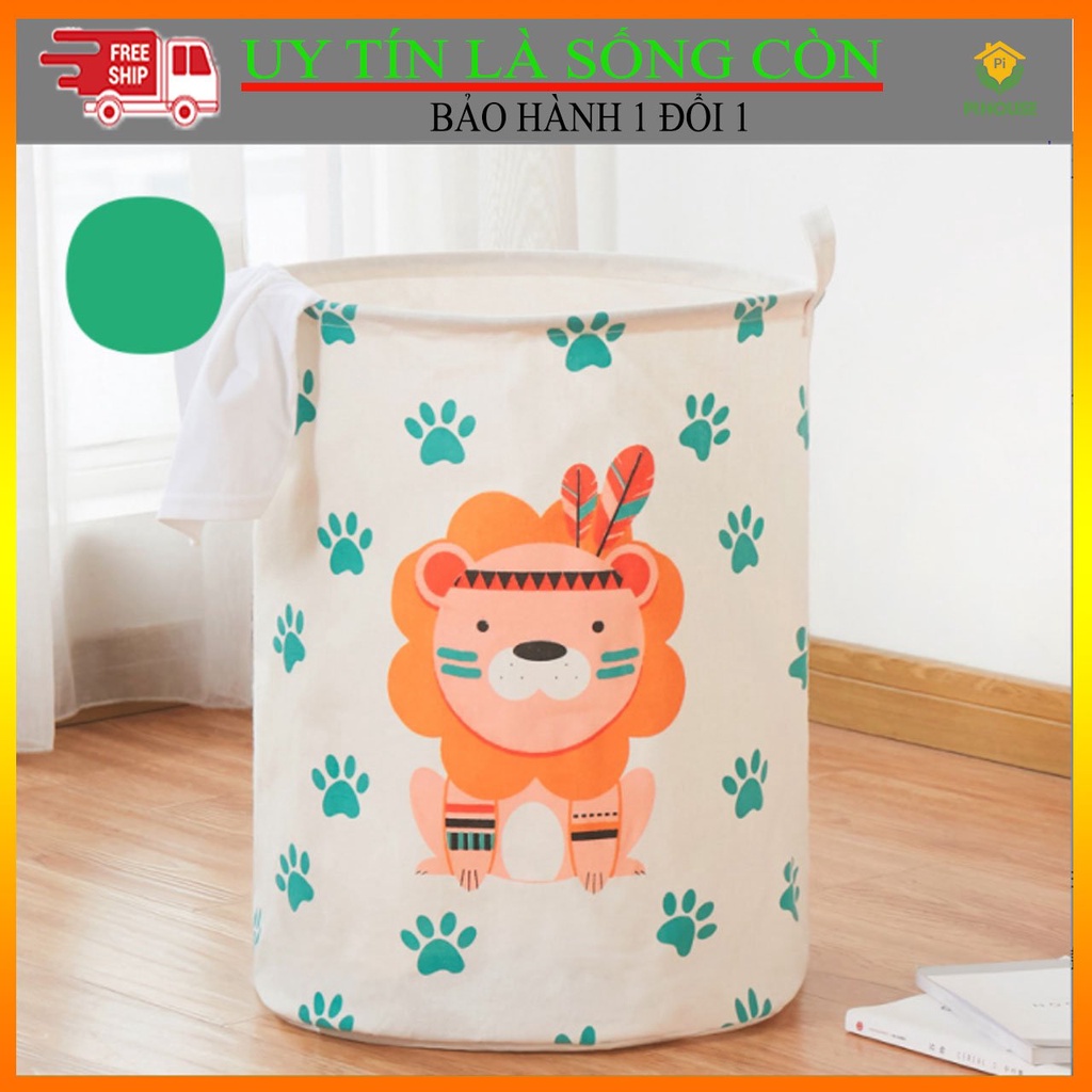 Giỏ Vải Đựng Quần Áo,Sọt Đựng Đồ, Đựng Đồ Chơi Chống Thấm Nước Cao Cấp Có Quai Xách Tiện Lợi