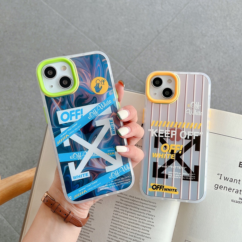 Ốp Điện Thoại In Logo OFF WHITE Sang Trọng Cho iphone 13 Pro Max i13 13pro 11ProMax i11 iX Xs XR Xs Max 7plus 8plus 12Pro 12 Pro Max