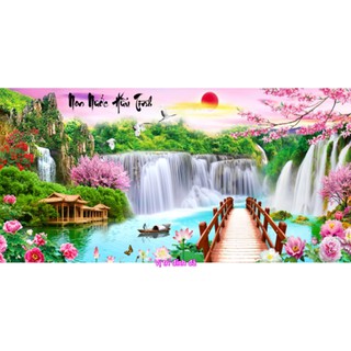 Tranh đính đá Non Nước Hữu Tình -DD9303