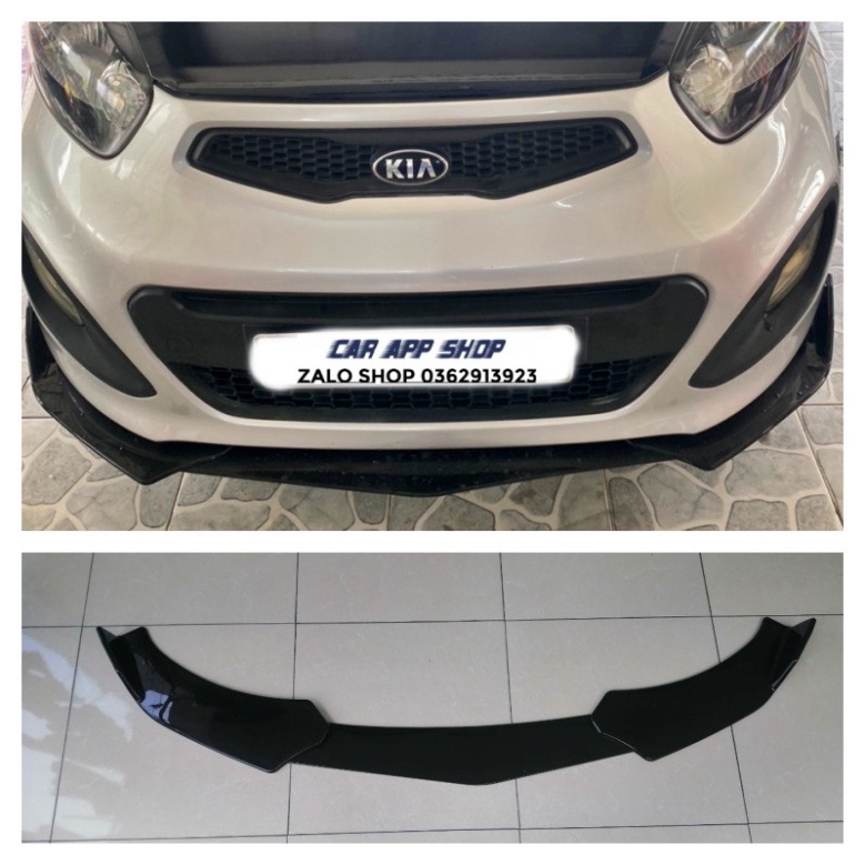 Cản trước thể thao 3 mảnh lắp cho xe Kia morning  đời 2007_2012 và 2013_2020 Hàng Cao Cấp