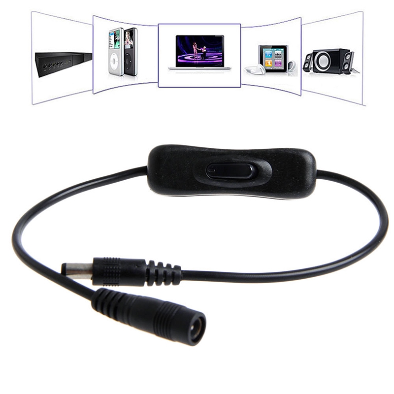 Dây cáp nối nguồn điện DC ON / OFF 2.1mm / 5.5mm 12V cho Arduin