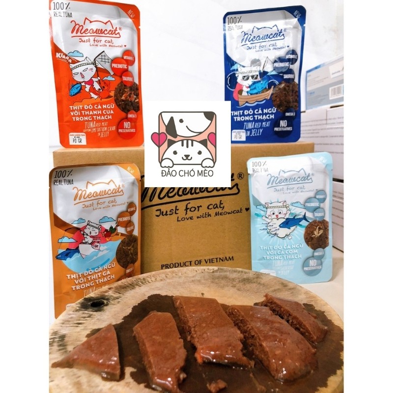 Pate Meowcat 70gr có 4 vị HOT dành cho mèo - Đảo Chó Mèo