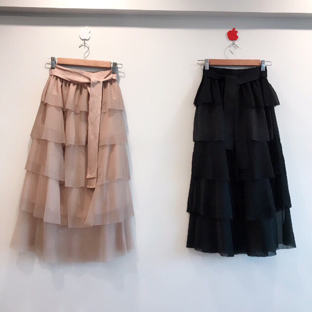 Chân váy ly dài xòe voan nhũ 5 tầng tiểu thư sang chảnh | BigBuy360 - bigbuy360.vn