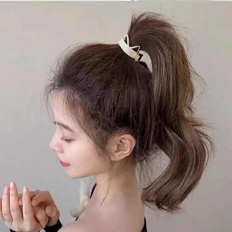 Kẹp Tóc Hình Tai Mèo Đính Đá Nhỏ Xinh Thời Trang Hàn Quốc