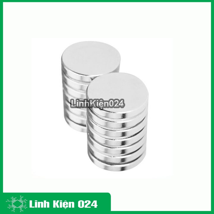 Bộ 5 Viên Nam Châm Đất Hiếm Tròn 20x3mm Không Lỗ Siêu Từ Tính
