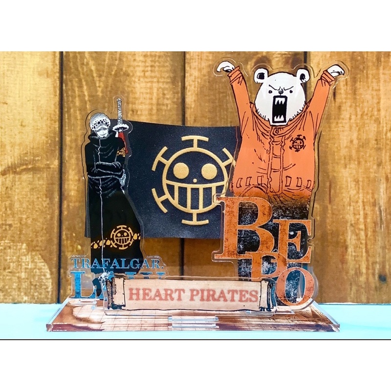 Mô hình nhân băng hải tặc Heart One Piece/ Law & Bepo acrylic stand