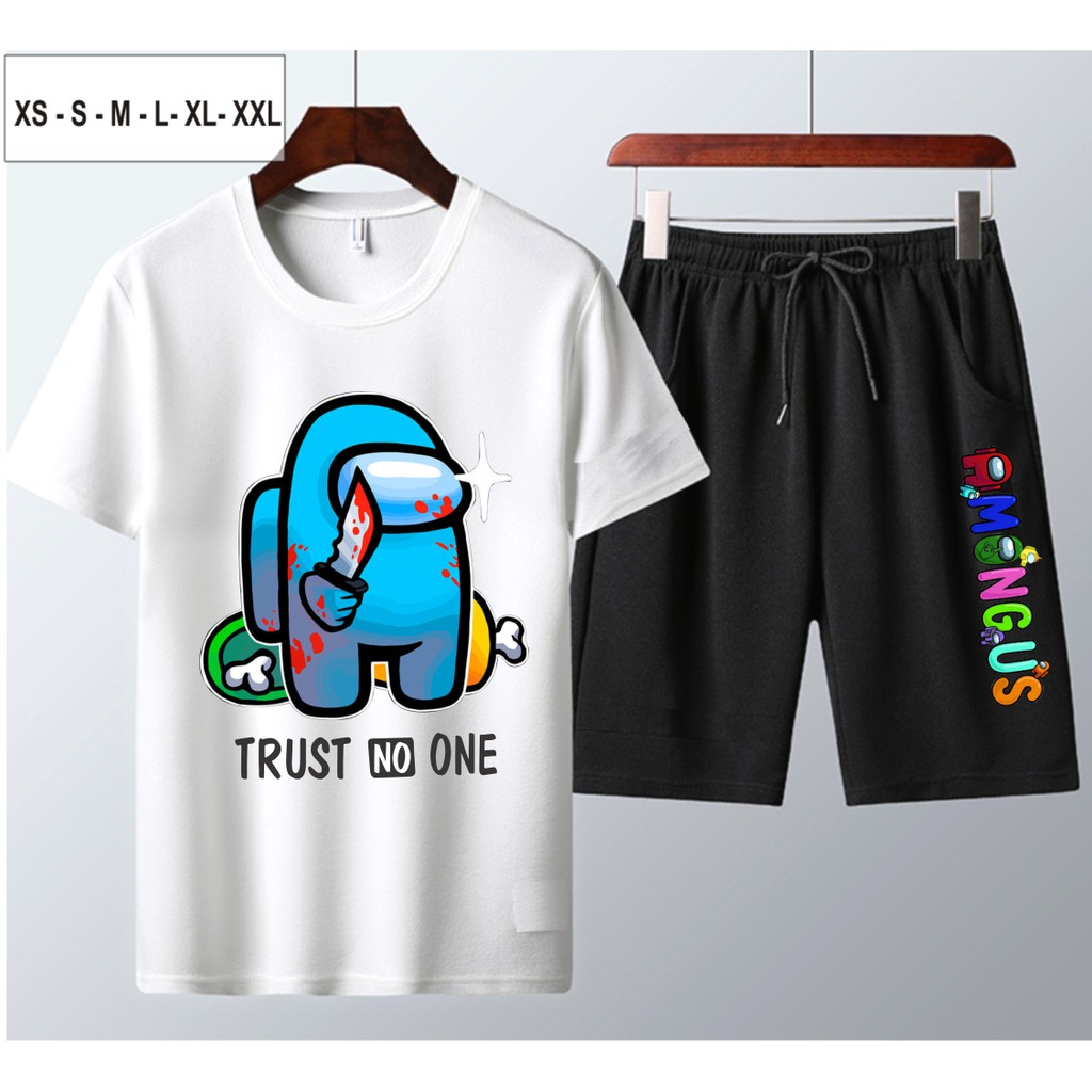 Bộ Nam Hè Among Us 2 Màu Đen Và Trắng Siêu Cool Ngầu | BigBuy360 - bigbuy360.vn