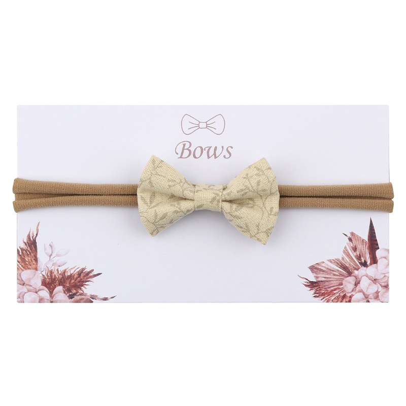 Băng Đô Cotton Mềm Co Giãn In Họa Tiết Thắt Nơ Thời Trang Cho Bé Gái Sơ Sinh