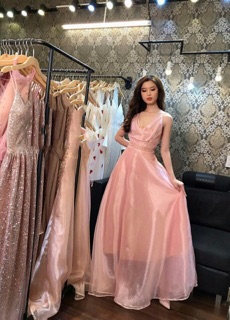 Đầm Maxi 2Dây Xoè Cổ Đổ