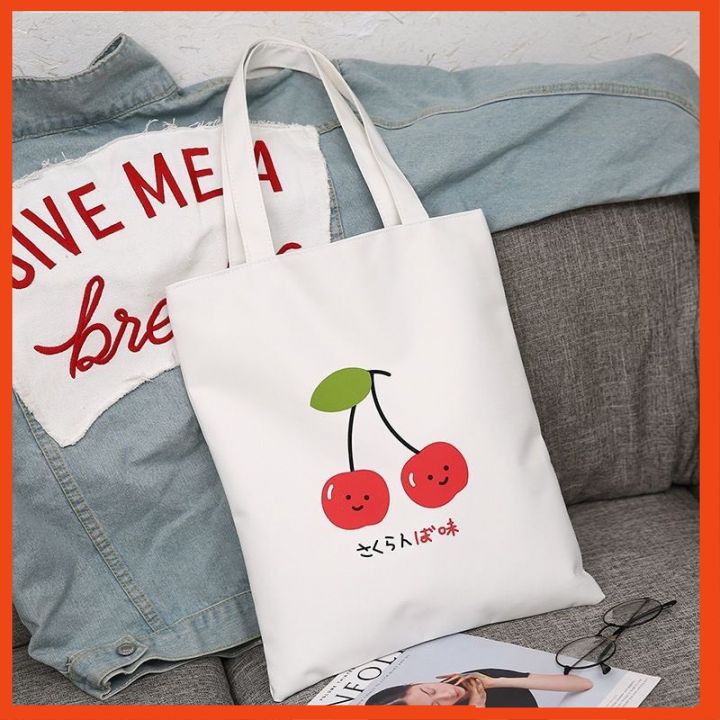 Túi Tote Cho Nữ Ulzzang Vải Canvas Hàn Quốc Thời Trang