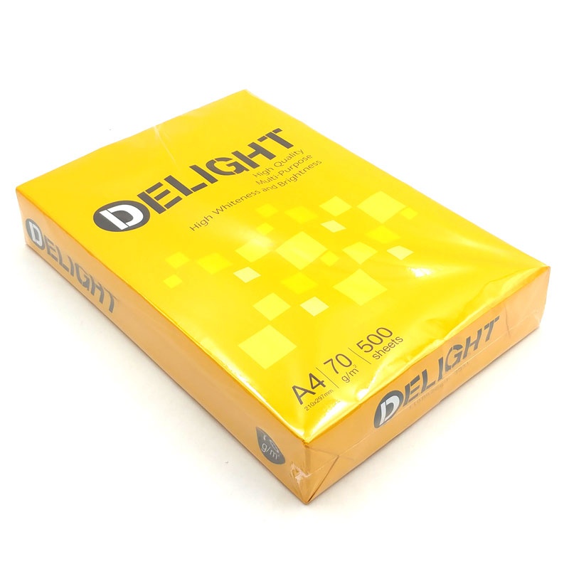 Giấy A4 Delight 70gsm ( 1 REAM 500 TỜ)