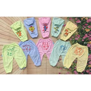 Set 5 quần dài in mông thú cho bé 3 đến 10 kg