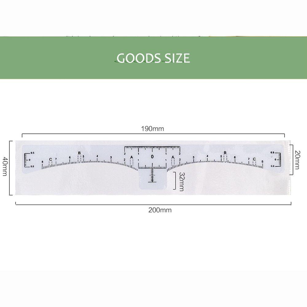 Set 10 / 50 Thước Dán Hỗ Trợ Xăm Lông Mày Có Thể Tái Sử Dụng Tiện Lợi