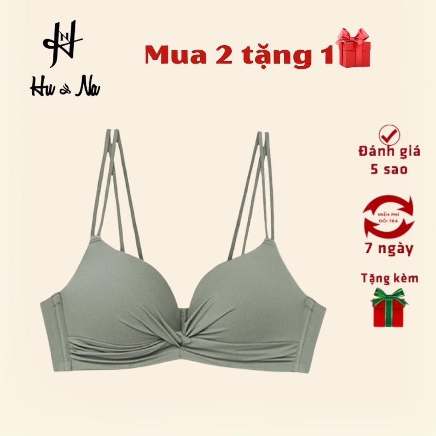 COMBO 3 Áo Lót Nữ không gọng HuNa Áo Ngực Nữ nâng ngực gợi cảm thông hơi thoáng mát-Hu-Na-AN04 thoáng khí hút ẩm tạo khe
