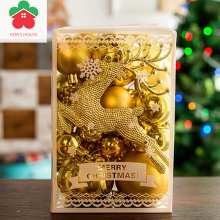 Bộ bóng hỗn hợp treo cây thông noel 30 chi tiết