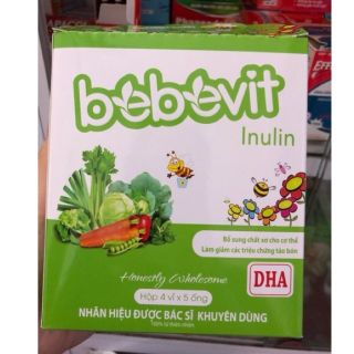 Bebevit Inulin - Bổ Sung Chất Xơ Cho Bé ( Hộp 20 Ống ) ✅(Hàng Chính Hãng)