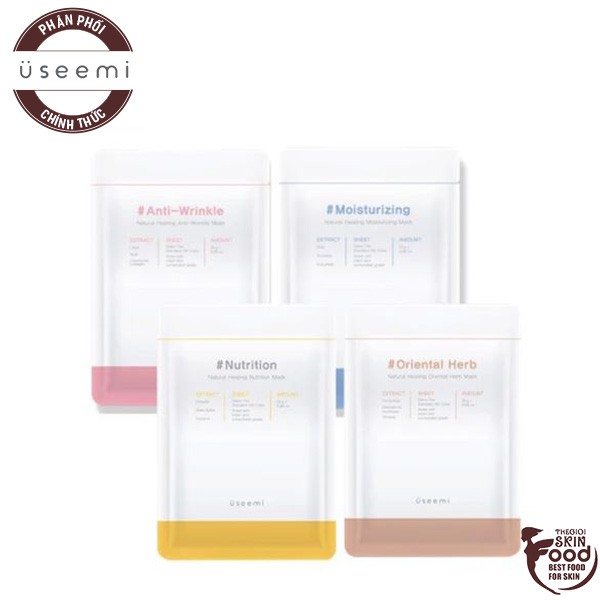 Mặt nạ giấy dưỡng ẩm thiên nhiên Hàn Quốc Useemi Natural Healing Mask 25g | BigBuy360 - bigbuy360.vn