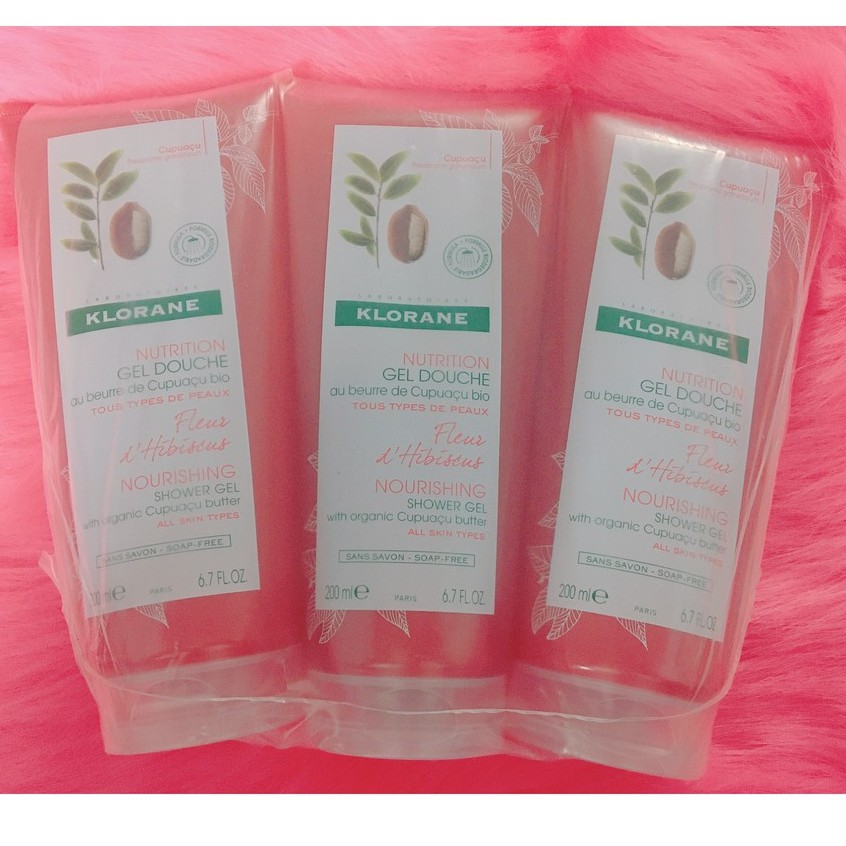 Sữa tắm hoa dâm bụt Klorane 200ml