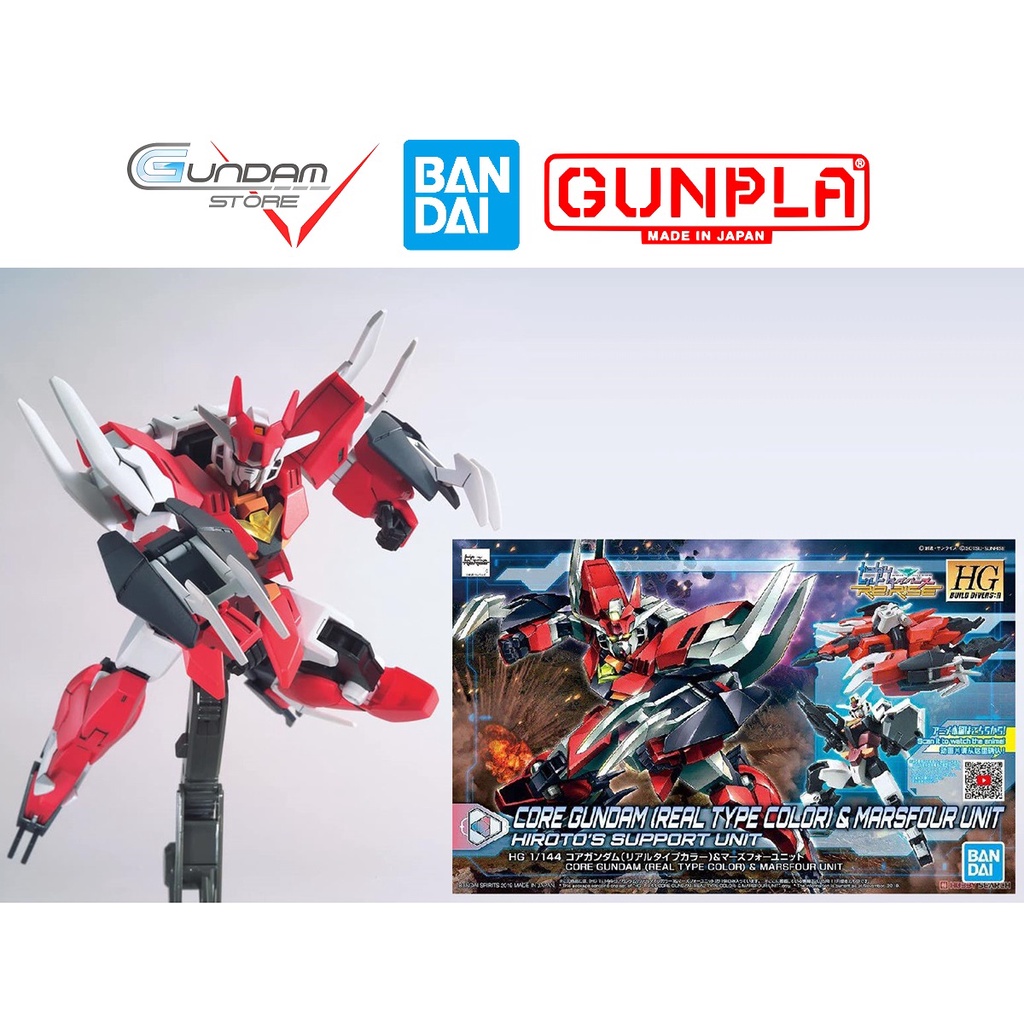 Mô Hình Gundam HG Core Gundam Real Type Color + Marsfour Unit Bandai HGBDR Đồ Chơi Lắp Ráp Anime Nhật Tỷ Lệ 1/144