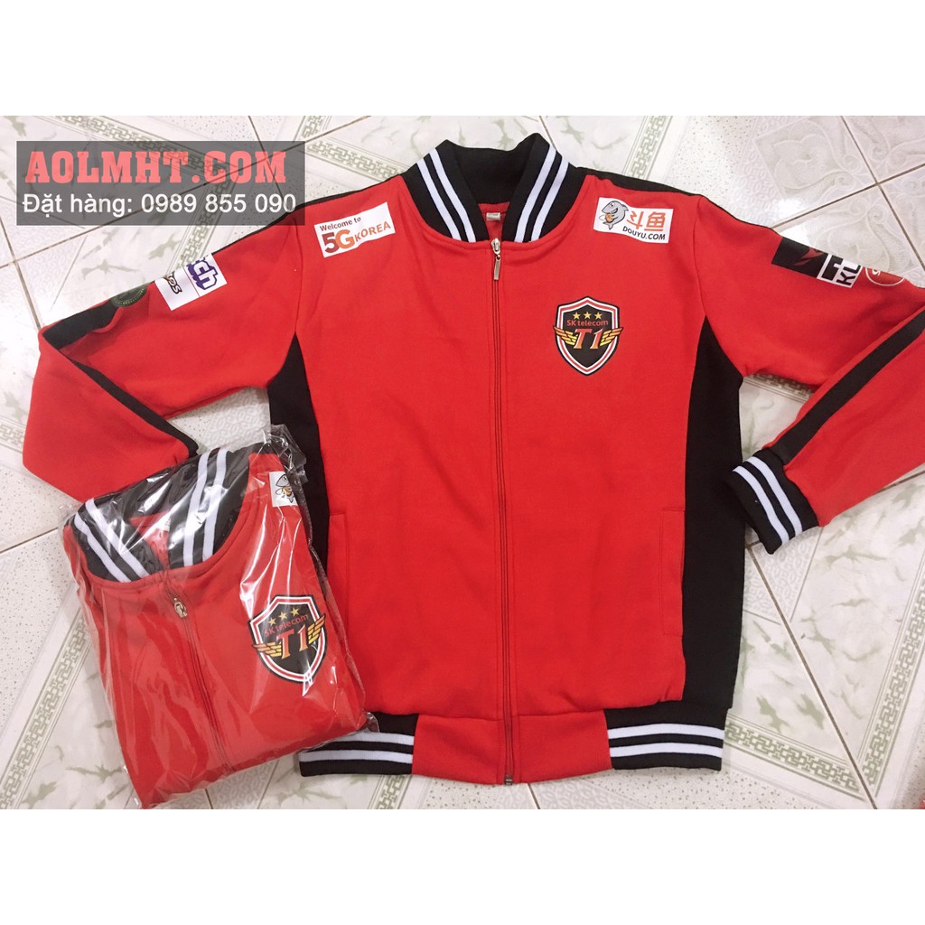 Áo khoác SKT T1 (Đỏ) Full Logo | BigBuy360 - bigbuy360.vn