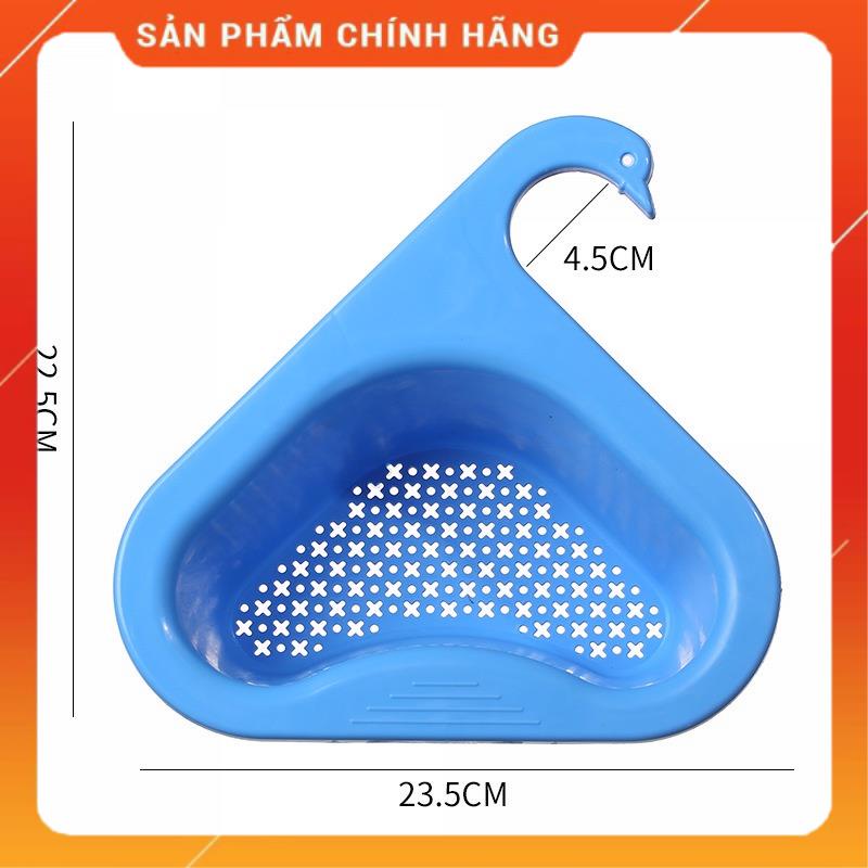 Khay rổ treo bồn rửa chén có lưới lọc rác tiện dụng