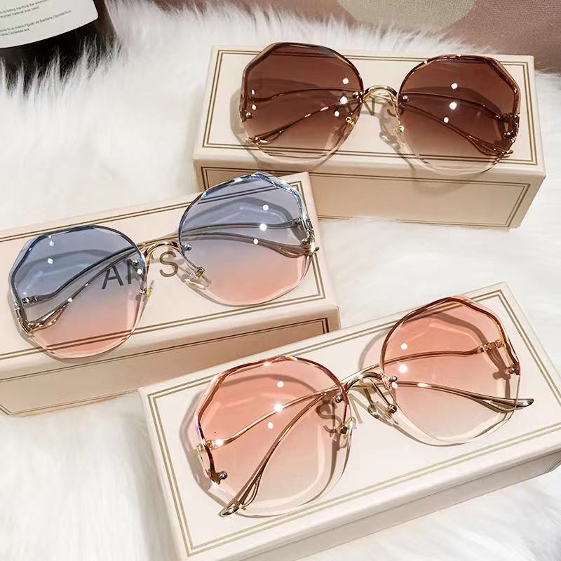 Kính Mát Nữ Không Gọng Chống Tia UV Thời Trang Hàn Quốc