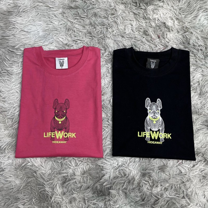 ⚡️ Áo Phông Unisex Life Work Black HÀNG XUẤT DƯ FULL TEM TAG