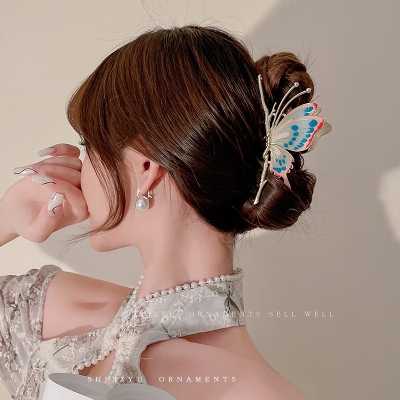 Kẹp Tóc Càng Cua Kim Loại Hàn Quốc Butterfly Nhiều Màu Cho Bạn Gái Mẫu Mới Sang Chảnh Mainia Shop