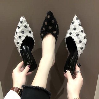 Sục nữ chấm bi mũi nhọn đế 7p Hàng quảng châu
