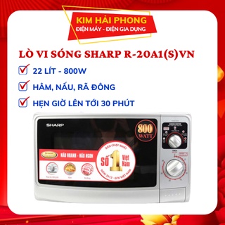 Lò vi sóng SHARP R-20A1(S)VN dung tích 22 lít, 3 chức năng - gia dụng gia đình - [ kimhaiphong_store ]