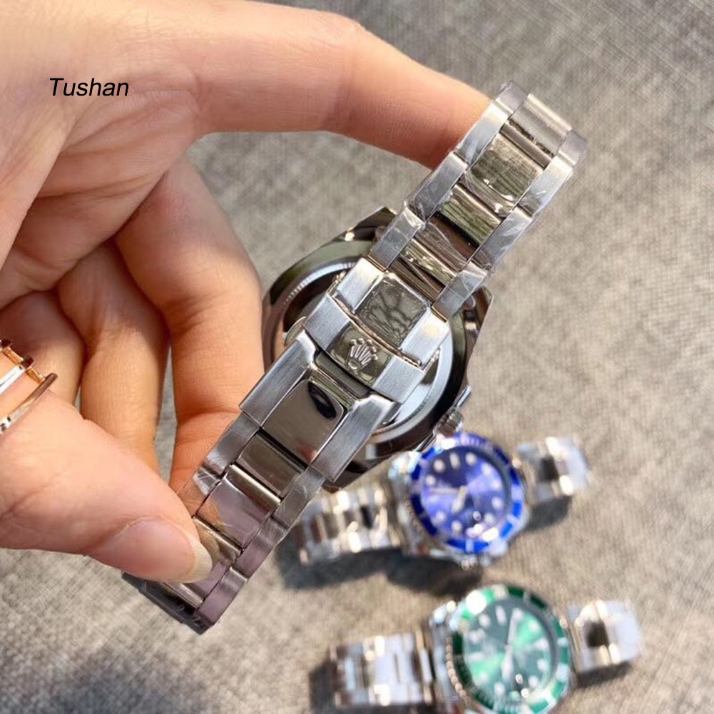Đồng hồ đeo tay chỉ kim hoạt động thạch anh mặt tròn bằng thép không gỉ cao cấp | BigBuy360 - bigbuy360.vn