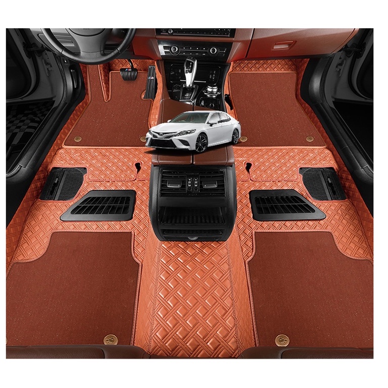 Thảm lót sàn ô tô 5D 6D Toyota Vios 2014-2017,thảm sàn da Pu cao cấp, chống không thấm nước tuyệt đố