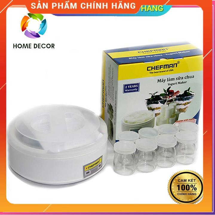 💖FREESHIP💖 Máy làm sữa chua 8 cốc thủy tinh Chefman CM-302 cao cấp CHÍNH HÃNG-HOME DECOR