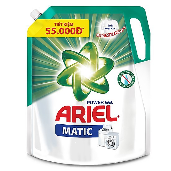 (RẺ HƠN HOÀN TIỀN) Nước giặt Ariel Matic nước giặt Túi 3.5KG/3.2KG 5.0