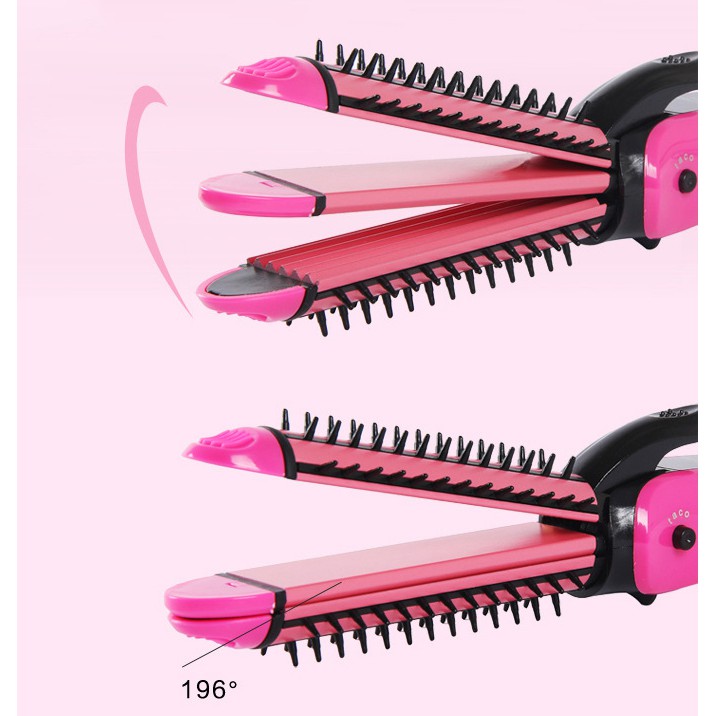 (Hàng loại 1) - Lược, Máy Điện NOVA Ép/Duỗi/Uốn/Dập Xù Tóc Hàn Quốc Đa Năng Tạo Kiểu 3 In 1 Chuyên Dụng