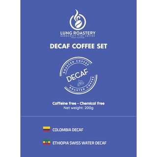 Combo decaf - hạt cà phê khử caffeine - swiss water process & co2 liquid process
